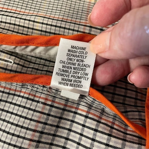 Isaac Mizrahi Brown Windowpane Plaid Blazer Target faux leather buttons. Size M - Picture 11 of 16